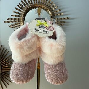 Pink Fur Booties